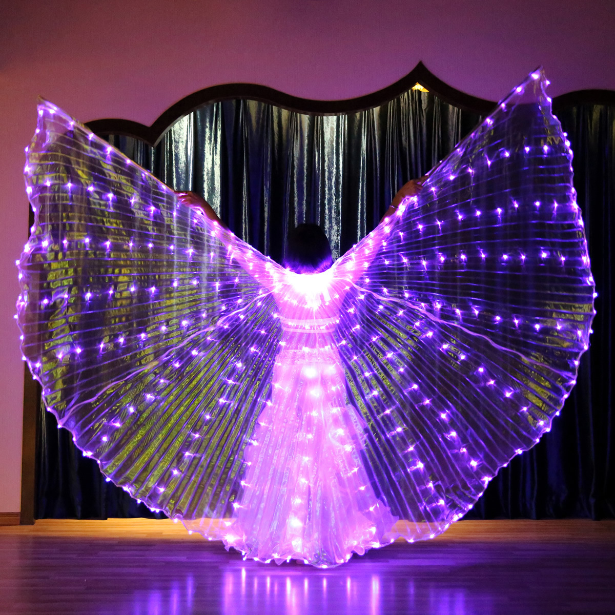 Led Belly Dance Isis Wing Led Capes Props For Ladies